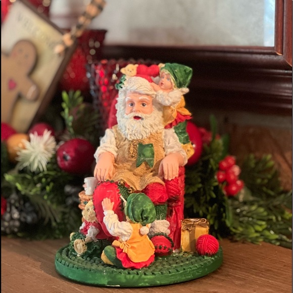 Rare Vintage 1980’s Santa Clause Heavy Christmas Sculpture - Picture 1 of 7